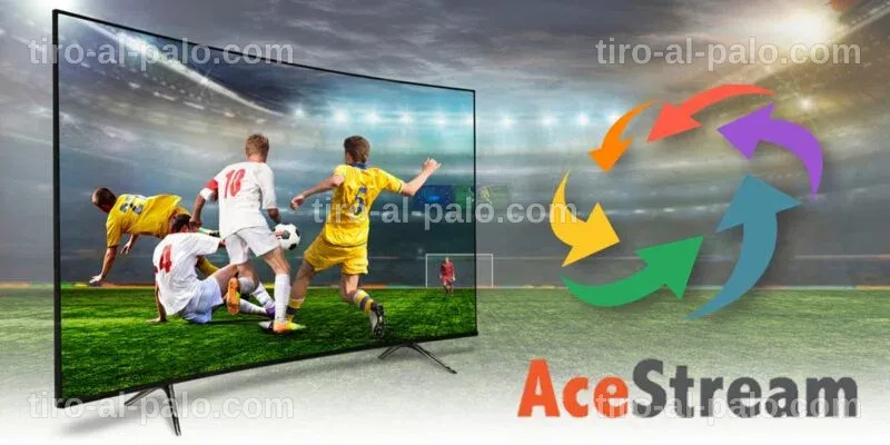 Pantalla de un dispositivo Android con la aplicación Ace Stream abierta.