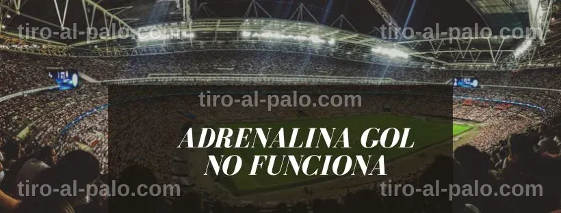 Actualización sobre el funcionamiento de Adrenalina Gol.
