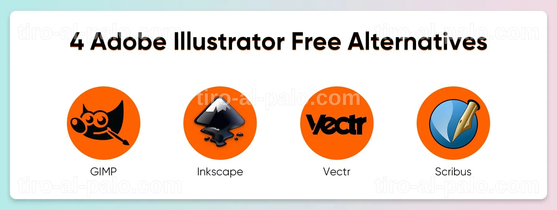 Interfaz de Inkscape, una alternativa popular a Illustrator.