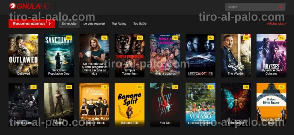 Una lista de recomendaciones de series y películas independientes.