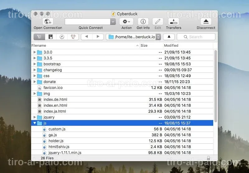 Alternativas de código abierto a FileZilla en un entorno Linux.
