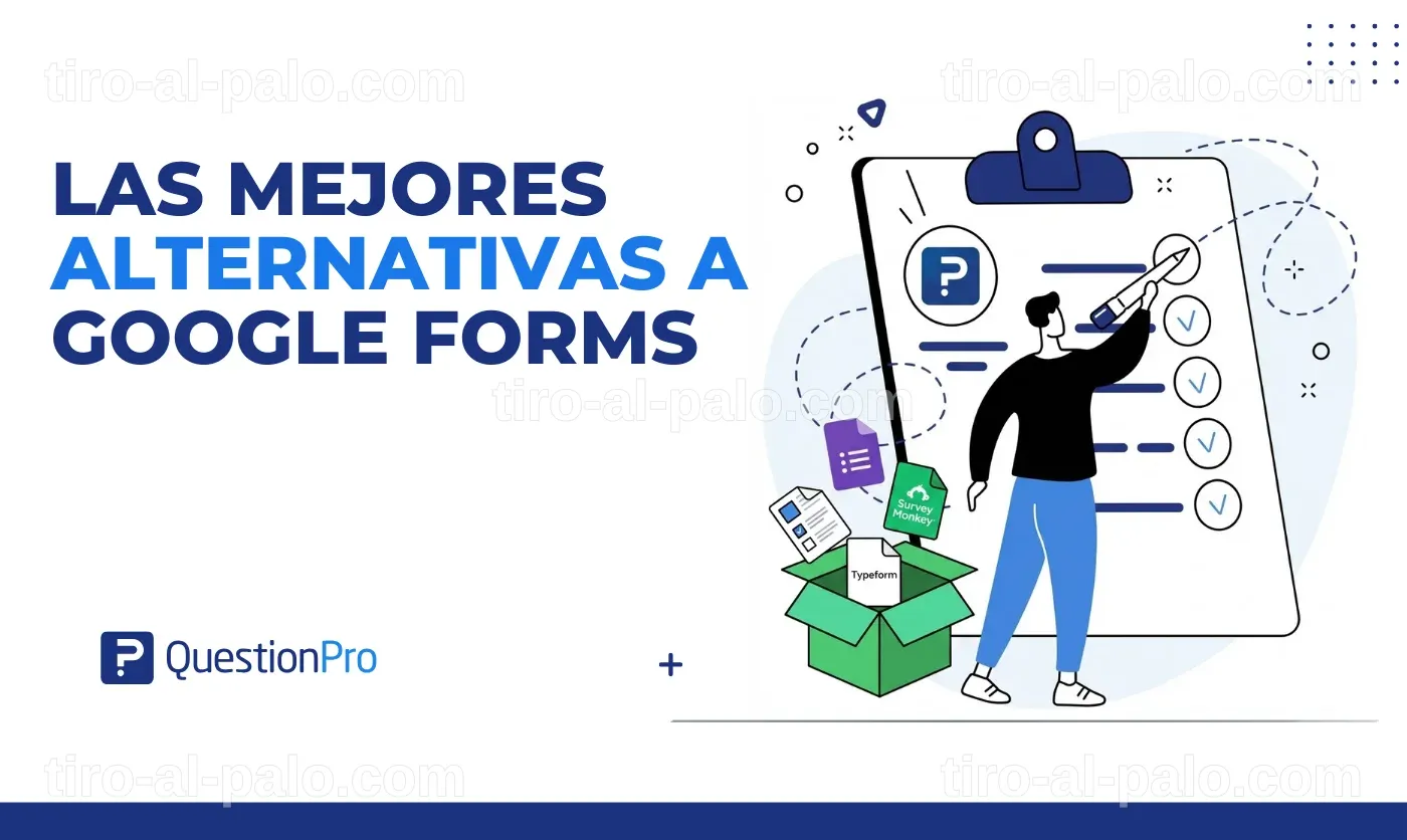 Gráfico que muestra las mejores opciones a Google Forms.