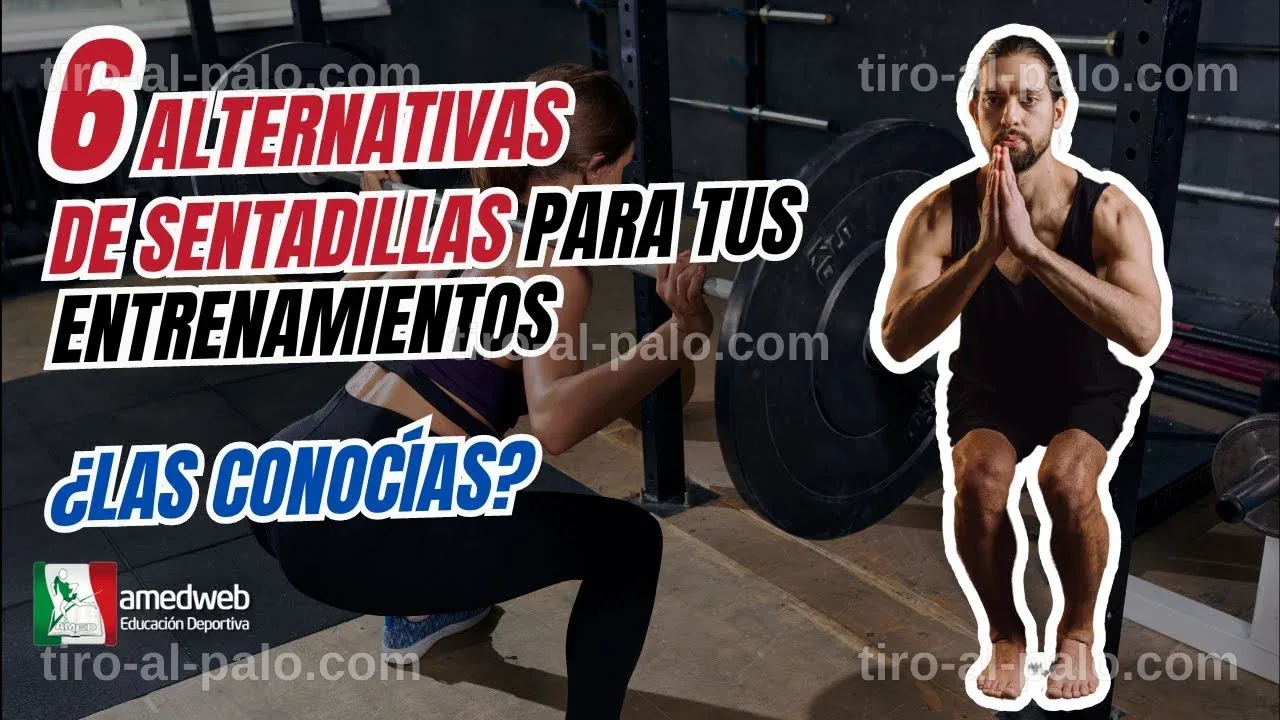Ejercicios alternativos a la sentadilla sin necesidad de barra.