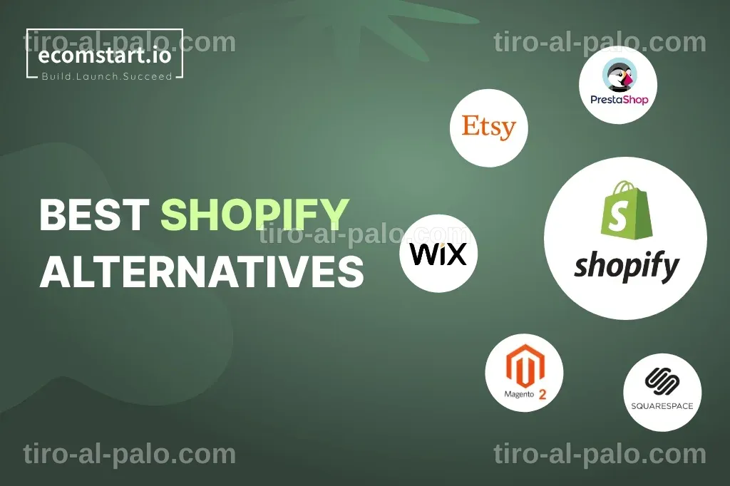 Tabla actualizada con las mejores alternativas a Shopify para 2025.