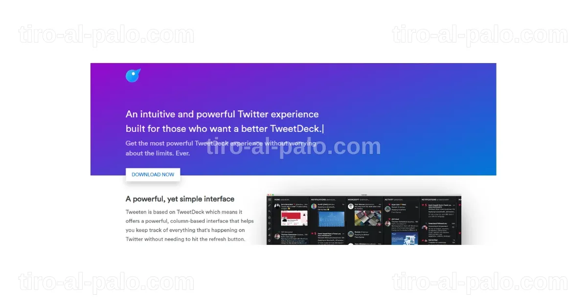Pantalla de error en un dispositivo mostrando que TweetDeck no se abre.