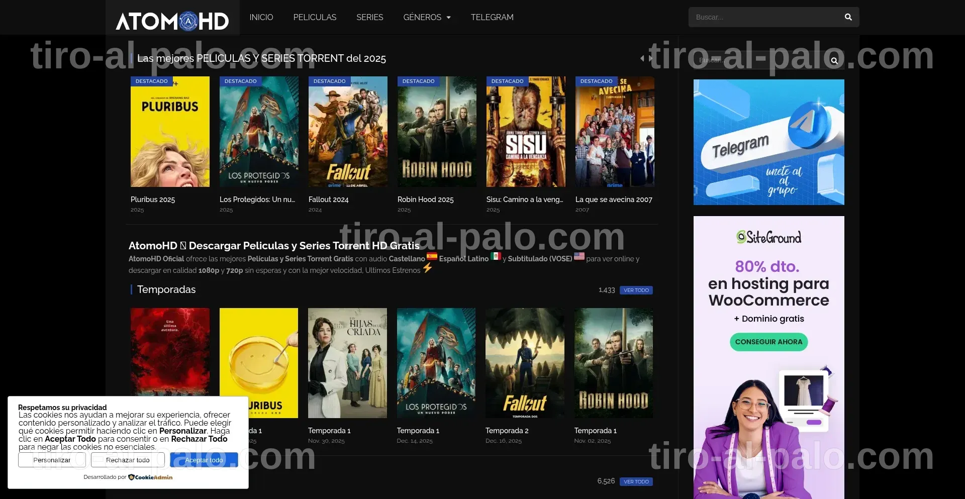 Opciones de streaming alternativas a Atomohd.