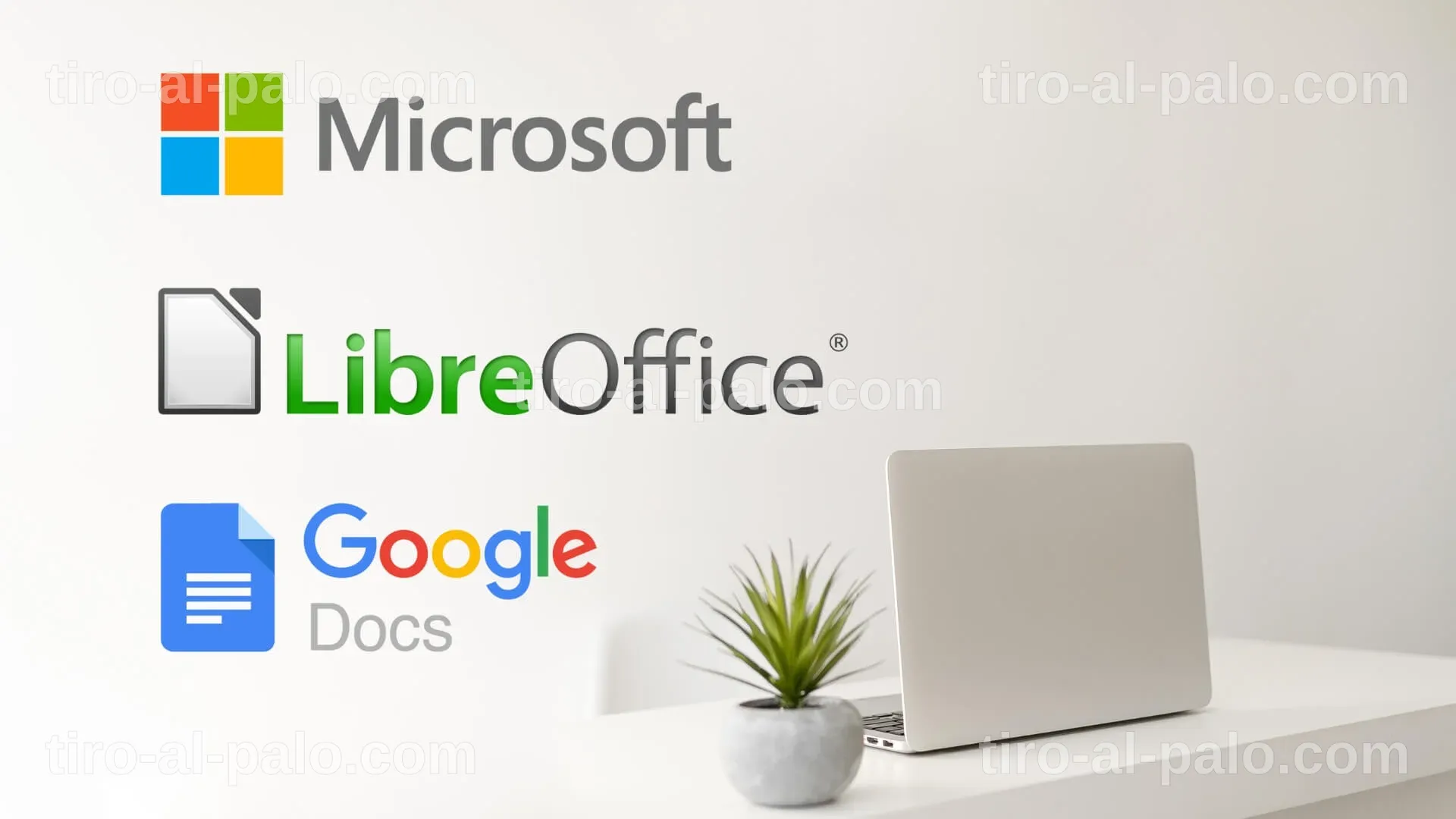 Diversas opciones de software gratuito como alternativas a Office 365.