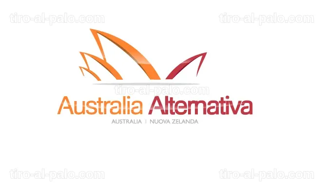 Logotipo de una marca relacionado con destinos alternativos en Australia.