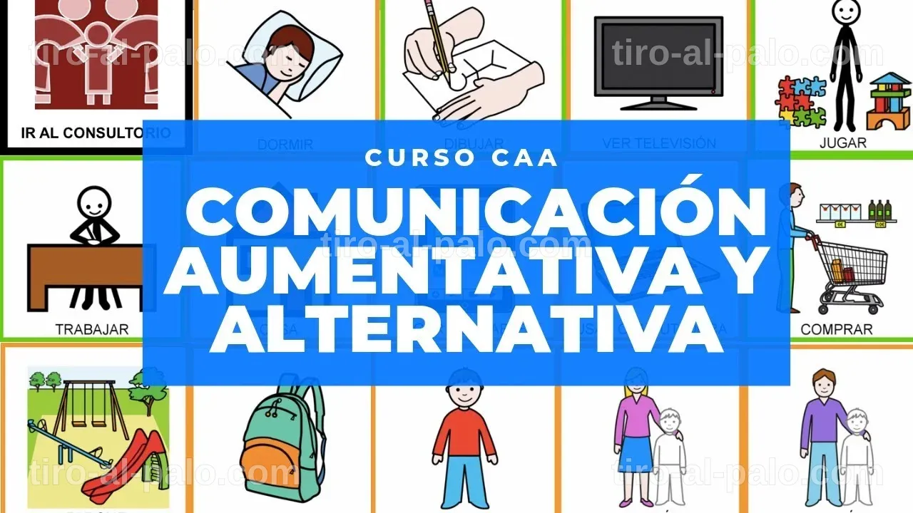 Material didáctico para un curso sobre comunicación aumentativa y alternativa.