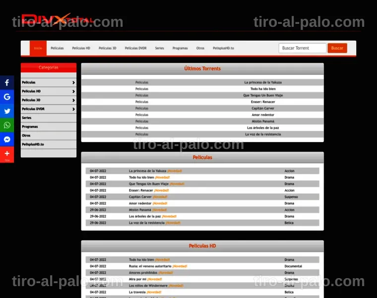 Comparativa de sitios para descargar torrents como DivxTotal.