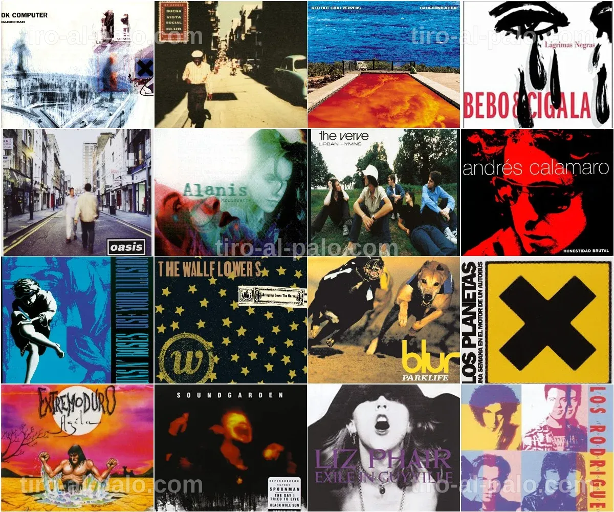 Una lista de reproducción en una pantalla, destacando canciones de música alternativa.