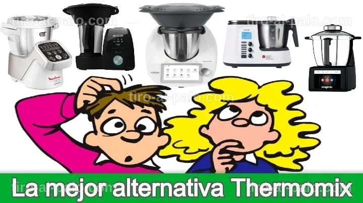 Gráfica comparativa de opiniones sobre alternativas a la Thermomix.