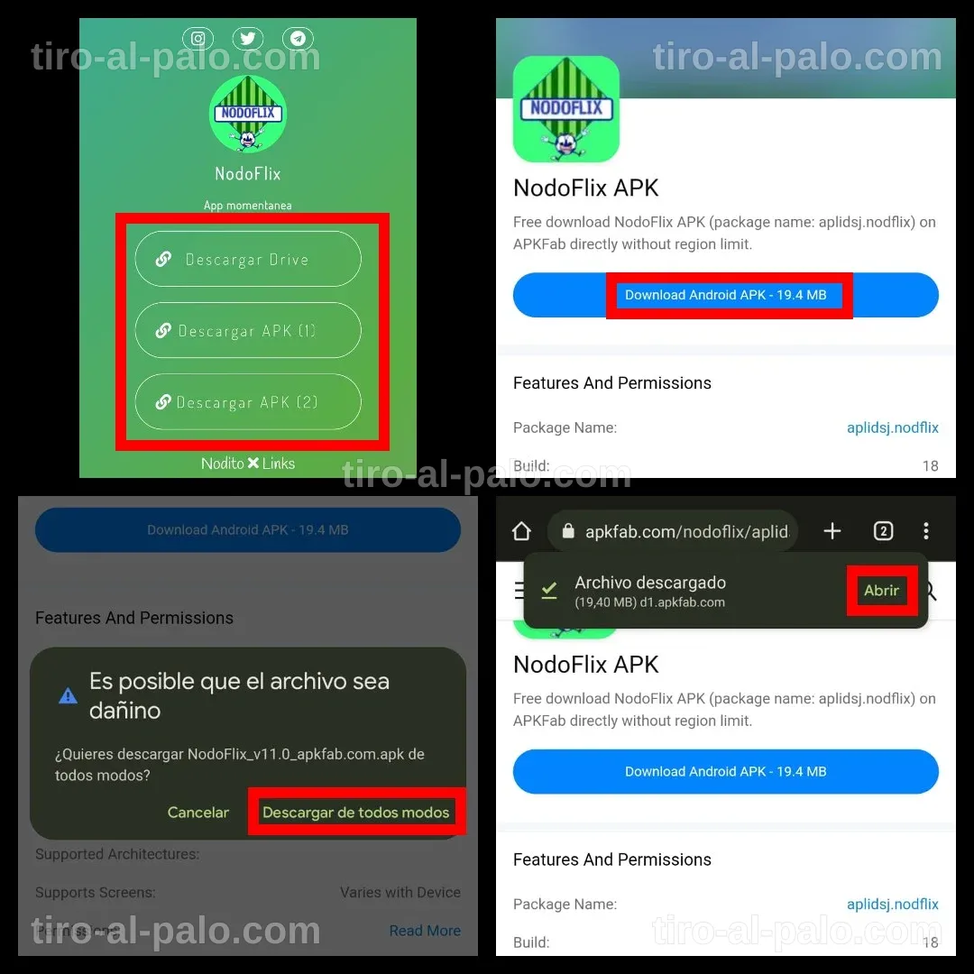 Pantalla de NodoFlix con opciones para ver fútbol gratis.