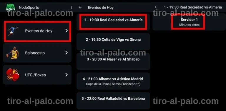 Advertencia sobre copias no oficiales de NodoSports y sus riesgos.
