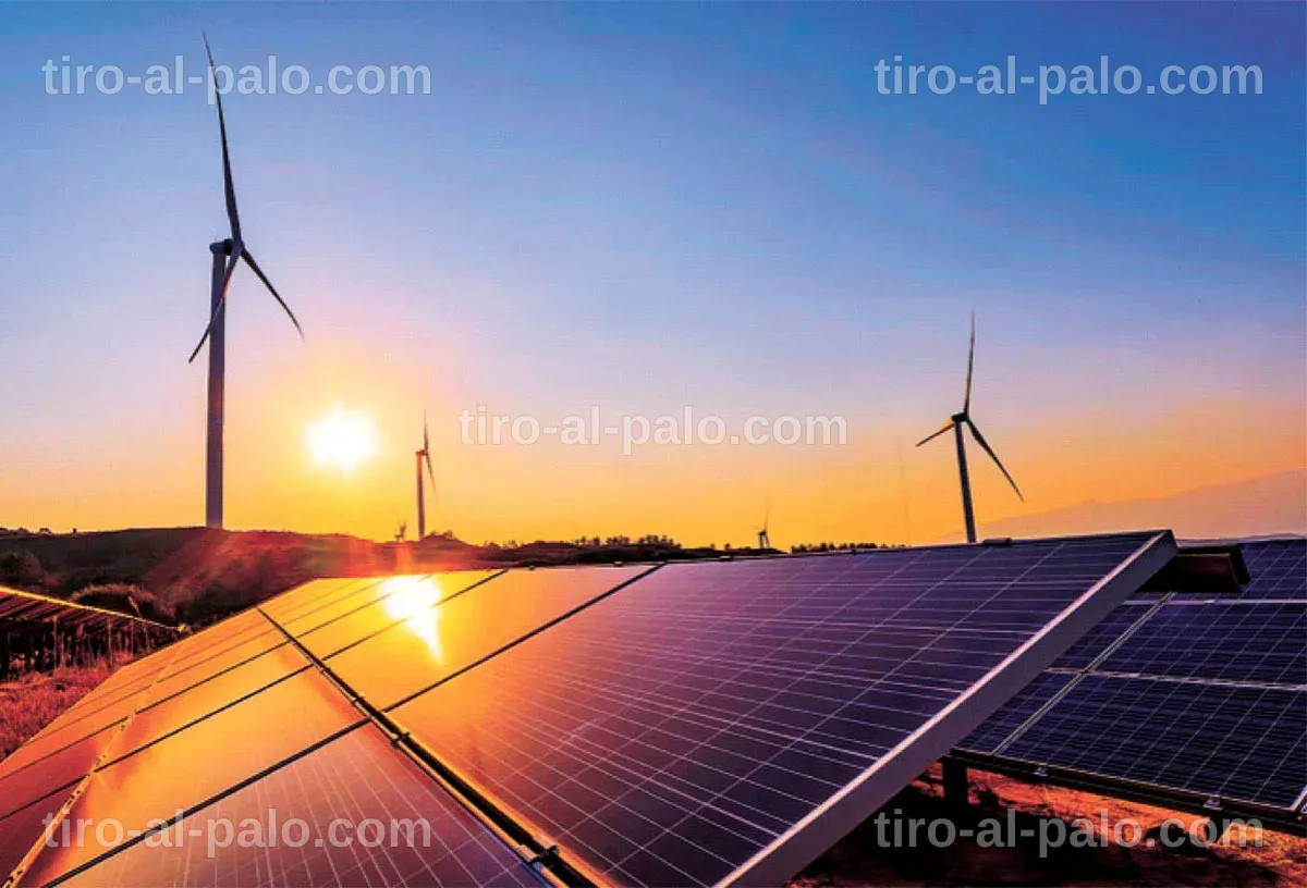 Resumen visual de la energía alternativa y sus beneficios principales.