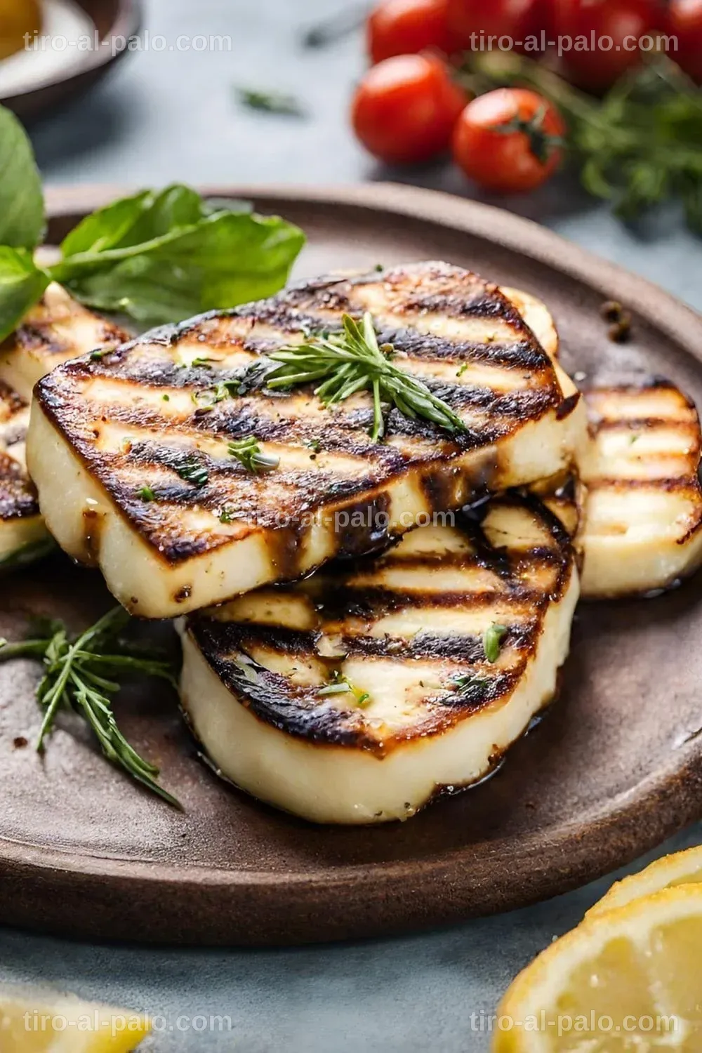Diversos platos preparados con queso halloumi y sus características.