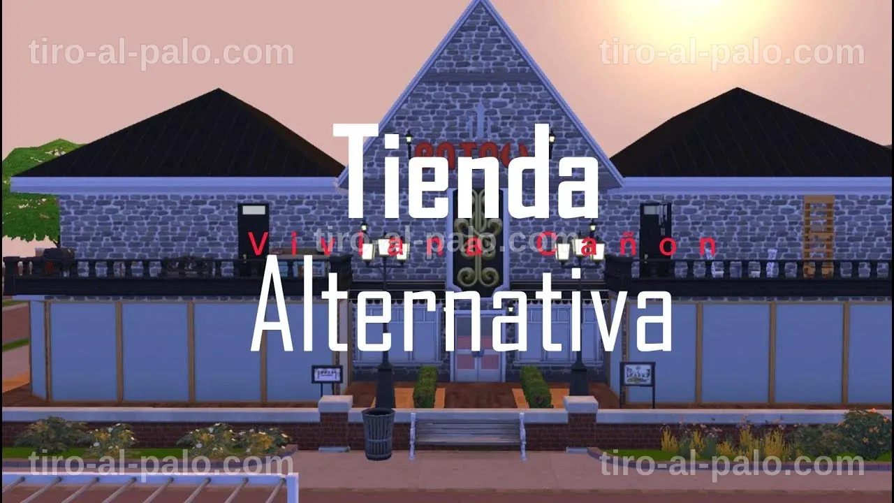Clientes revisando productos originales y creativos en la tienda alternativa.