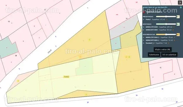 Informe detallado sobre la validación gráfica en el contexto catastral.