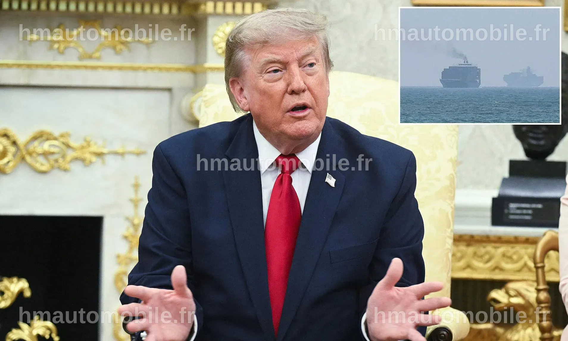 Donald Trump s'exprime sur la libération de Dena Karari lors d'une allocution.