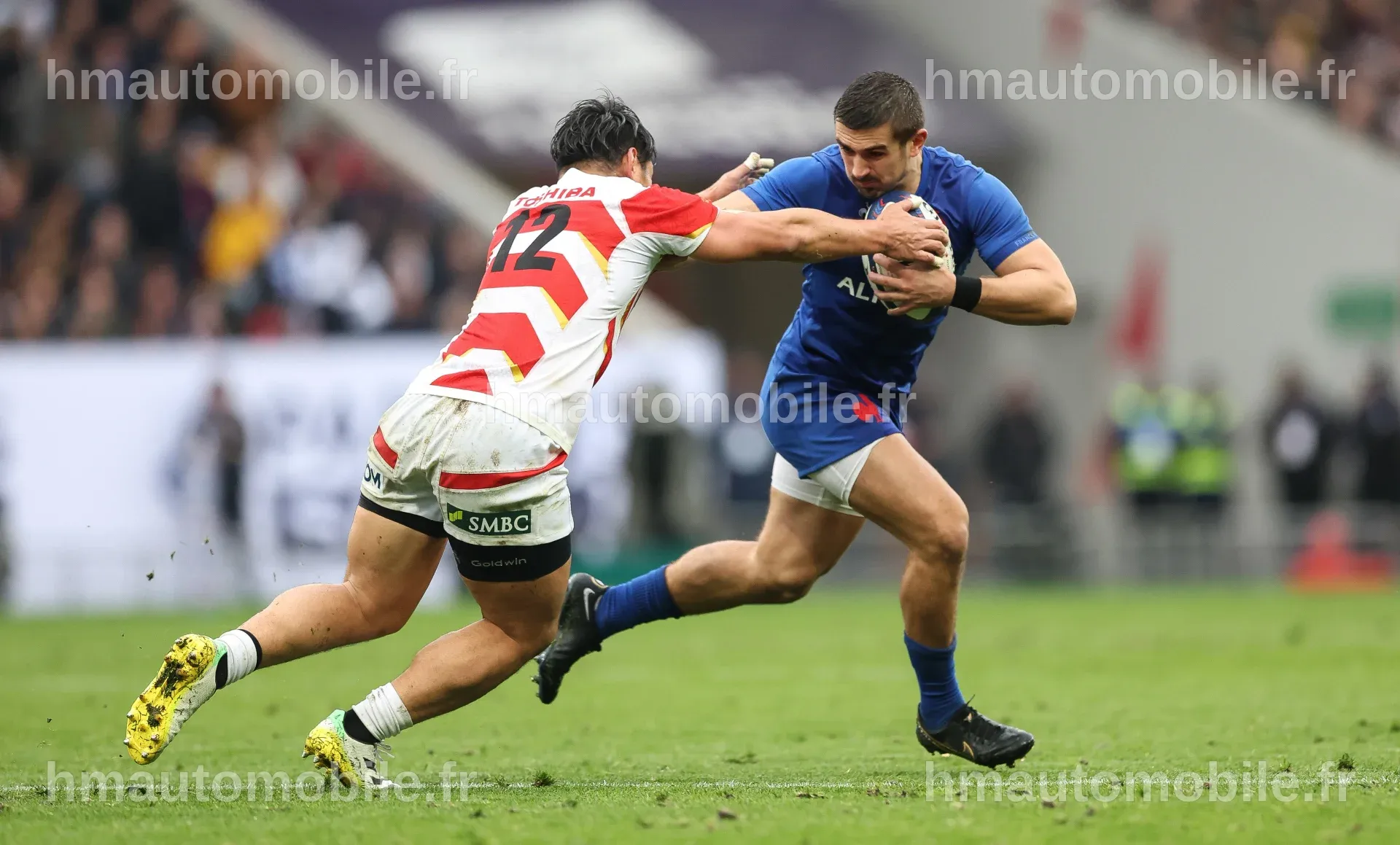 Score final du match France 52, Japon 12 lors de la série des nations d'automne.
