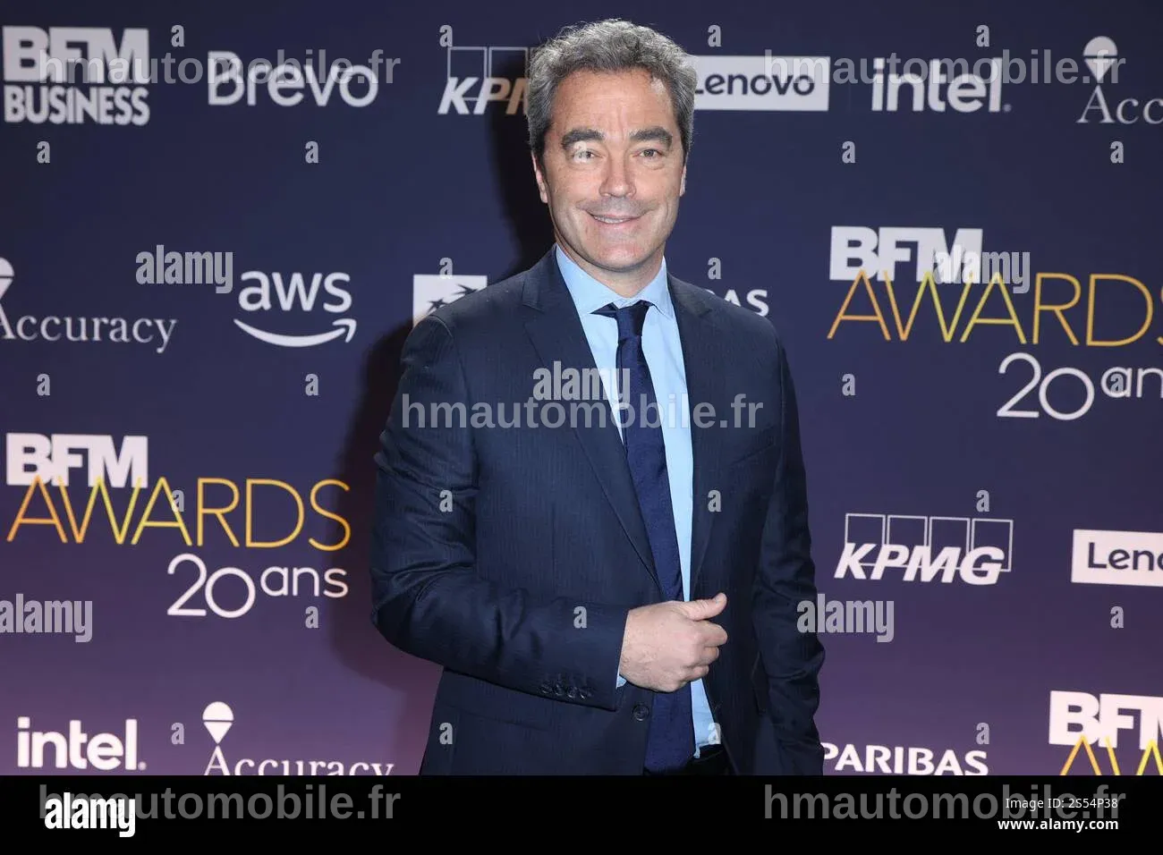Patrick Sauce sur le tapis rouge des 20e BFM Awards au Grand Palais à Paris.