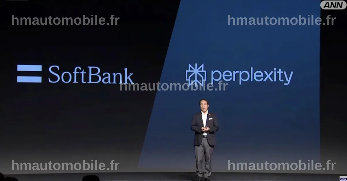 Interface d'une nouvelle outil de recherche par IA proposé par SoftBank.