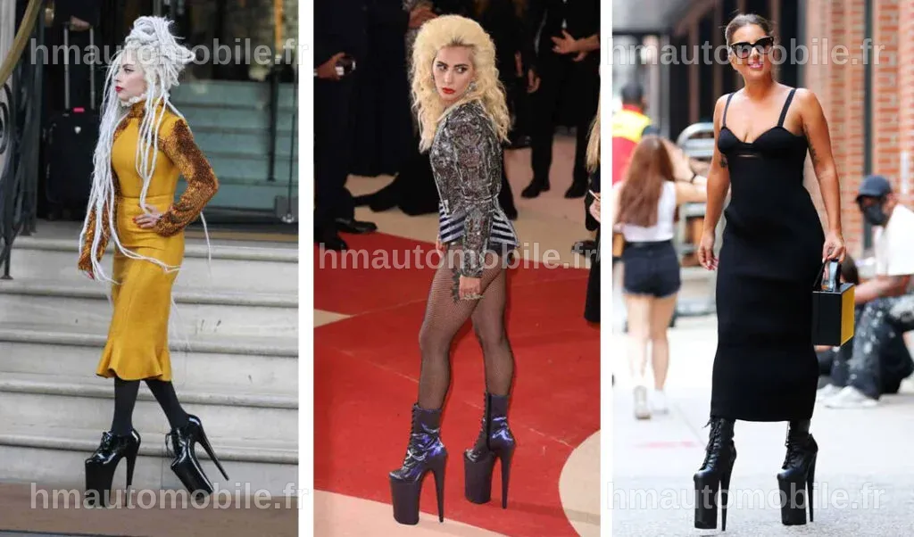 Lady Gaga discutant de ses mensurations lors d'une interview.