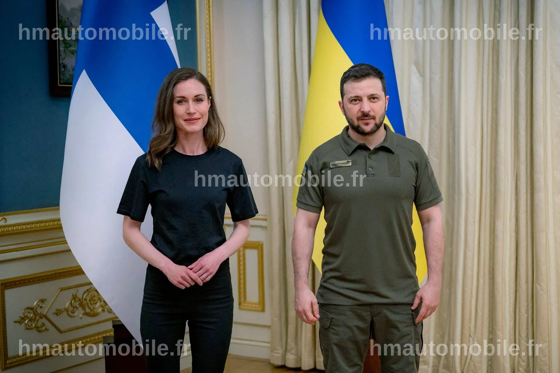 Zelensky lors d'une interview avec des journalistes célèbres.